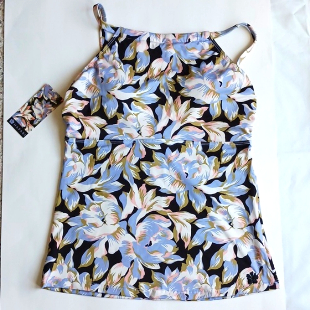 Hapari high-neck tankini top NWT